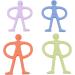 RvSky Newborn Chew Toys - 4 Pack Baby Teether Silicone | Soft Grip Teething Relief for Infants - Buy Online on GoSupps.com