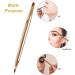 Retractable Lip Makeup Brush Lipstick Brush Soft Bristles Concealer Brushes Portable Dual End Makeup Brush for Apply Eye Primer Polish Eye Shadow Apply Lipstick Lip Lines Gold - Buy Online on GoSupps.com