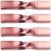 KALLORY 4pcs Eyelash Brush Empty Tube Lash Applicator Mascara Tube Plastic Bulk To Rotate Lipstick Tube Rose Gold