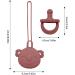 Renywosi Pacifier Holder Set - Silicone Pacifier Chain for Babies | Easy to Clean & Perfect for Travel Picnic & Camping - Buy Online on GoSupps.com