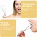 Buy Healvian Stainless Steel Tongue Brush | Portable Tongue Cleaner for Bad Breath Relief | International Shipping Available - Buy Online on GoSupps.com