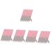 Balacoo 40 Pcs Lip Brush Lipstick Brush Smudge Stick Wet and Dry Travel Fiber Wool