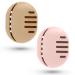 Fauxomor make-up sponge holder-2 pieces breathable silicone Beauty flender travel bag for all sizes of make-up sponge sustainable portable cosmetics tool pink+khaki 1 piece (2-pack) C-khaki+pink (5 line)