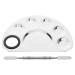 Gatuida Palette de Maquillage en Acier Inoxydable Spatule M tallique L g re et Portable pour M lange Pr cis du Fond de Teint et Nail Art Outil Professionnel pour Usage Maison et