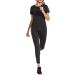 Wayleb Women's Sportshirt - Lightweight Breathable Running & Training T-Shirt | Short Sleeve Round Neck Fitness & Yoga Tops (S-XXL Black) - Buy Online on GoSupps.com
