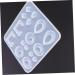 NUOBESTY DIY Jewelery Molds 1pc Epoxy Silicone Pendant Jewelry Studio Making for Eardrop Home DIY White Creative Mold Crystal White 16.8x15.8cm - Buy Online on GoSupps.com