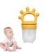 Silicone-Babyfrischer-FruchtSpender-reusable pacifier for aching gums reusable pacifier for aching gums silicone-fruit bite ring newborn yemyap yellow