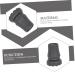Clispeed 4-Piece Slip-Proof Crutches Pipe Tips - 1 Inch Safety Accessories for Rollators & Walking Sticks - Thickened Rubber Covers - Black (5x4cm) - Buy Online on GoSupps.com