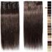 Buy SEGO Clip in Hair Extensions - 100% Remy Human Hair Dark Brown #2-1 14 (35cm) 60g | Affordable Real Hair Wefts - Buy Online on GoSupps.com