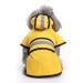 Ornaous Reflective Yellow Dog Raincoat with Hood - Waterproof Pet Rain Jacket (M Size) - 10.6 Neck Girth, 17.3 Chest Girth | for Small to Large Dogs - Buy Online on GoSupps.com