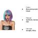 Pretfy Short Bob Rainbow Wig 12 - Colourful Bob Wig with Bangs for Women - Heat Resistant Synthetic - Perfect for Cosplay, Parties & Daily Use - Buy Online on GoSupps.com