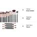 Rose Golden Makeup Brushes Set - 18 Piece Premium Synthetic Wood Handle Brushes - Buy Online on GoSupps.com