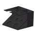 Sharplace razor holder toothpaste storage organizer stand bathroom organizer worktop make-up organizer storage box for bathrooms black