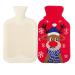 MYAMIA 1L Hot Water Bottles with Cover Rubber Hot Water Bag Pain Relief Hot Water Bag-D