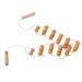 Massage roller back massager back massage roller back massage device with wooden handle roll wooden massage tools body shape tools for neck legs backs