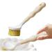 Long Handle Dish Brush - Long Handle Pan Brush Long Handle Pan Sisal Brush Design Strong Decontamination Wear-Resistant for Barbecue Tool Khaki - Buy Online on GoSupps.com