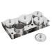 Rotekt 5pcs Stainless Steel Nail Art Set | Mini Powder & Liquid Tins | Compact Manicure Tools - International Shipping - Buy Online on GoSupps.com
