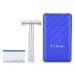 Men's Safety Razor with Case Zinc Alloy Double Edge Beard Shaver Men's Razor for Beard Hair Body Hair