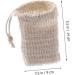 Baluue 18 Pcs Soap Bag Soap Exfoliating Pouch Portable Soap Saver Bag Exfoliating Sponge Cotton Linen Beige - Buy Online on GoSupps.com