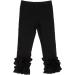 Hoolchean Girls Cotton Ruffle Leggings 3-4 Years Slim Black - Toddler & Little Girls - Buy Online on GoSupps.com