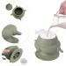 Puppy Milk Feeder 235ml - Silicone Milk Shell with Suction Cups | Ideal Newborn Kitten & Puppy Feeding Station - Gray - Buy Online on GoSupps.com