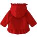 Famuka Infant Winter Baby Girls Red Coat Jacket | Thick Fleece Lined Outwear 12 Months - Buy Online on GoSupps.com