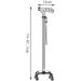 Cane Elderly Crutches Aluminum Alloy Walking Stick 10-Speed Expansion with Light One Foot Four feet Big Four Foot Base Interchange 74-97.3 cm Long Elderly Supplies Interesting - Buy Online on GoSupps.com