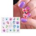 12pcs Flower Nail Art Stickers - Water Decals for Nails - Spring Rose Floral Leaf Designs - Summer Manicure Decoration - Nail Art Supplies - Buy Online on GoSupps.com