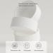 Kjaoyu Elevated Puppy Bowls for Food & Water | Ceramic Cat Bowls | Cervical Spine Protection | Double Feeder | Green & White - Buy Online on GoSupps.com