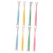 Minkissy Wangan Hair toothbrush extra soft bristles micro-hand toothbrush oral care sensitive toothbrush conical ultraich for children soft fur 8 pieces 1 piece (1 Pack) 2 x different colors