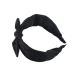 ValianhAgen Women's Wide Edge Bow Headband Black
