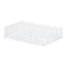 Acrylic Eyeshadow Makeup Organiser - 7Slot Ideal Organiser of Storage for Cosmetics/Eyeshadow/Palettes//Face Powder Accessories on Vanity/Countertop/Cabinet - Clear(17x8.5x4 cm/17x12.5x4 cm) A/v Large