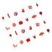 VILLCASE 24pcs Chinese New Year Cupcake Toppers Cake Picks 2024 Year of Dragon Cake Decorations Chinese Lunar Year Spring Festival Party Supplies