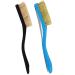 TWO STONES Climbing & Bouldering Brush with Natural Firm Boar's Hair Bristles and Durable Handle, Climbing Chalk Brush Designed for Ultimate Performance on Climbing Wall Indoor or Outdoor Black&Deep Blue
