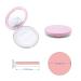 Compact Powder Box Set - 2 Empty Containers with Sponge Puff & Mirror | Portable Travel Makeup Kit for Women & Girls (Silver & Pink) - Buy Online on GoSupps.com
