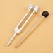 128HZ Tuning Fork with Fixed Weights & Chakra Hammer for Sound Massage | Aluminium Alloy Diagnostic Ear Sensorial Tuning Fork - Silver - Buy Online on GoSupps.com