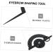 BIUDECO Eyebrow Positioning Ruler Portable Eyebrow Ruler Plastic Eyebrow Ruler Eyebrow Trimming Orthotics - Buy Online on GoSupps.com