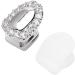 Excessive Gold & Silver Grill Mouth Teeth - Individual Tooth Grills Party Accessories Solitaire Portal Diamond Silver - Buy Online on GoSupps.com