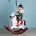 Wooden Rocking Horse Christmas Nutcracker Decorations 12 Inch Nutcracker Soldier Figurine Ride Rocker Horse Toy Xmas Gift Collectible Holiday Decor Home Ornaments Christmas Decoration(A) - Buy Online on GoSupps.com