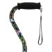 NOVA Designer Walking Cane with Offset Handle, Lightweight Adjustable Walking Stick with Carrying Strap Butterflies Design