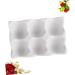 DOITOOL 6 Refrigerator Egg Holder Egg Carrier with Lid Drawer Organiser Monomer Egg Carton White Non-slip White 14.5x9.5x3.2cm - Buy Online on GoSupps.com