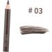 Beavorty 2pcs Brown Eyeliner Dark Brown Eyeliner Brow Pencil Beauty Eyebrow Pencil Eyebrow Definer Pencil Eyebrow Brush 1 count (Pack of 1) Picture 2 - Buy Online on GoSupps.com