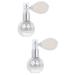 Beavorty Makeup Sequins 2 pcs Sparkling Empty Eyeshadow Highlighters Highlighter Nails Duster Travel Hair Makeup Glitter Spray Silverx2pcs mediumx2pcs