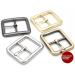 Square Center Bar Single Prong Belt Buckle Set (1in & 3/4in) - Gunmetal Finish - Buy Online on GoSupps.com