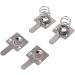 100 Pcs Metal Battery Spring Plate Set - AA Battery Positive & Negative Contact Pieces - Silver Tone - Buy Online on GoSupps.com