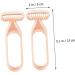 Angoily 6 StK Armpit Knives & Bikini Trimmer for Women | Facial Razor & Eyebrow Scraper | Pink Resin Beauty Tools - Buy Online on GoSupps.com