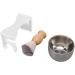 Hosit Men's Shaving Brush Set - Stainless Steel Bubble Bowl Kit for Perfect Shaves | International Shipping Available - Buy Online on GoSupps.com