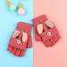 Kids Puppy Flip Top Half Finger Gloves for 3-8 Yrs - Puppy/Red - Buy Online on GoSupps.com