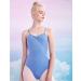 Daydance Camisole Women's Ballet Leotard with Color Waist Line - Large Light Blue - Buy Online on GoSupps.com