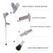 Forearm Crutches Adjustable Aluminum Forearm Assistance Crutch Light Walking aid Height Adjustable Lightweight Durable with Grips for Men Women and Teenagers Lightweig Prosperous - Buy Online on GoSupps.com